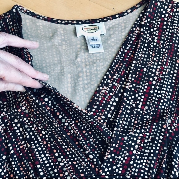 Talbots Multicolor, Dotted, Dressy Tank, Brown, Red, Pink, Cream, Size S - Picture 5 of 17